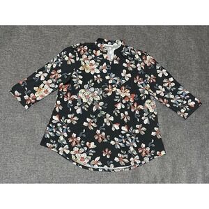 BaiShengGT Women's XL Pullover Floral Tunic Blouse